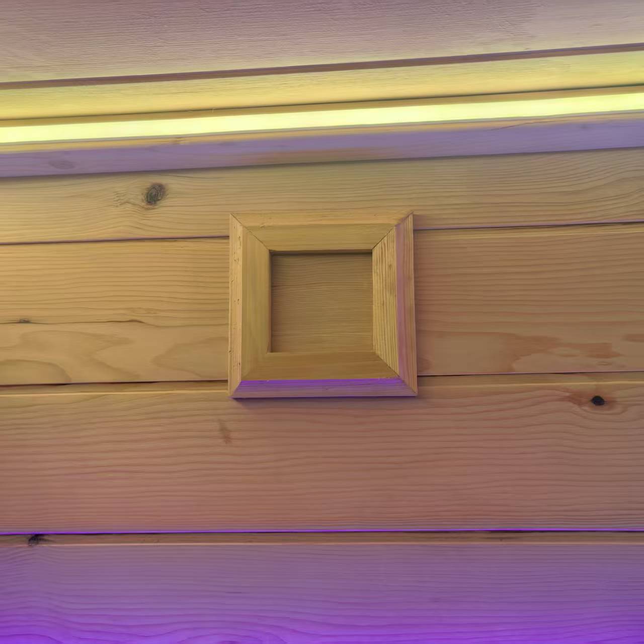 Affordable eco - friendly wooden outdoor square sauna for 4 people, made of red cedar